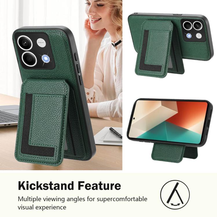 For Redmi Note 13 5G CX01 Detachable Magsafe Magnetic Card Bag Phone Case