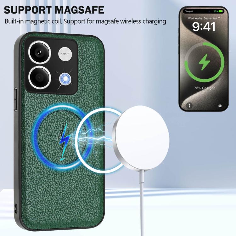 For Redmi Note 13 5G CX01 Detachable Magsafe Magnetic Card Bag Phone Case
