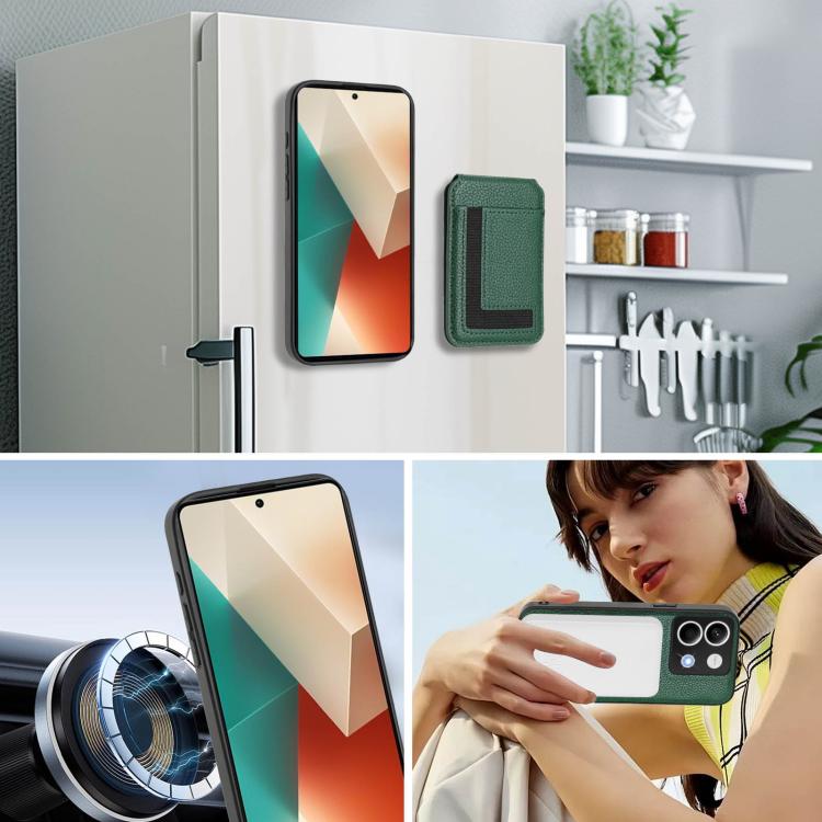 For Redmi Note 13 5G CX01 Detachable Magsafe Magnetic Card Bag Phone Case