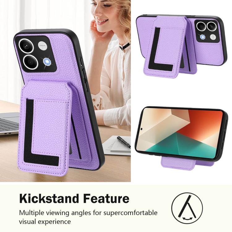 For Redmi Note 13 5G CX01 Detachable Magsafe Magnetic Card Bag Phone Case