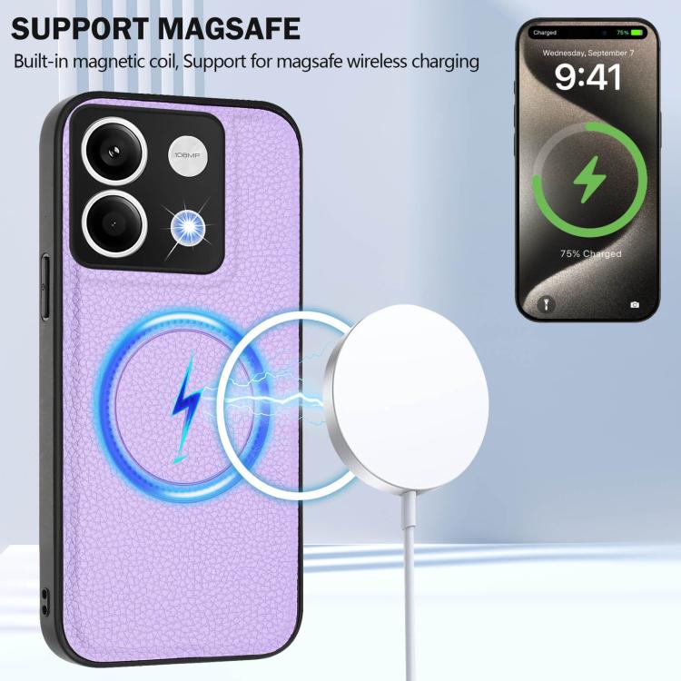 For Redmi Note 13 5G CX01 Detachable Magsafe Magnetic Card Bag Phone Case