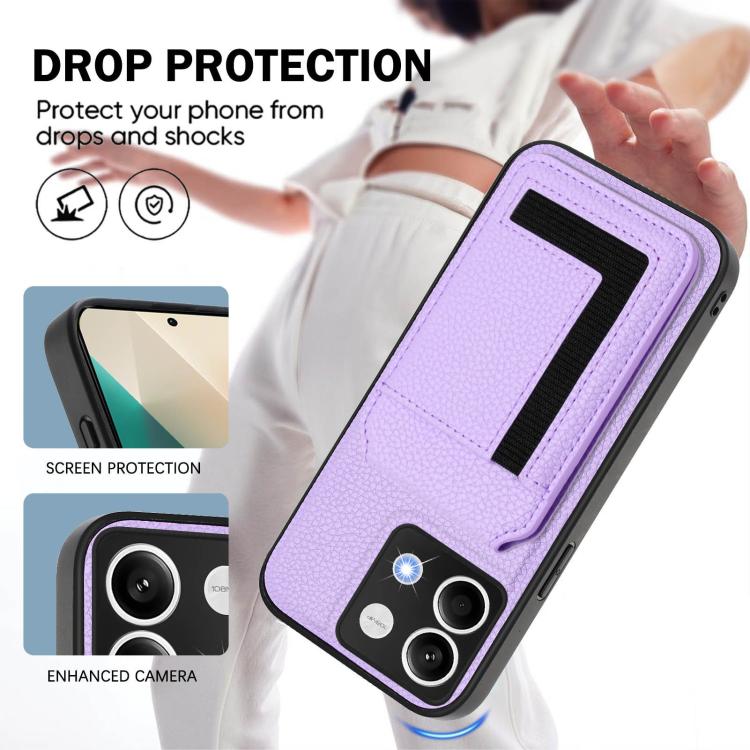 For Redmi Note 13 5G CX01 Detachable Magsafe Magnetic Card Bag Phone Case