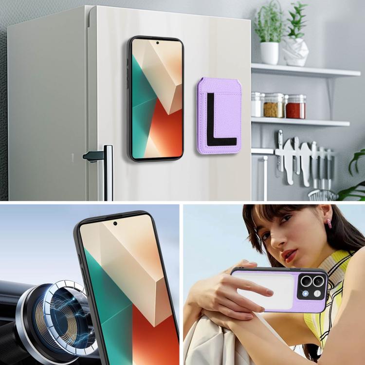 For Redmi Note 13 5G CX01 Detachable Magsafe Magnetic Card Bag Phone Case