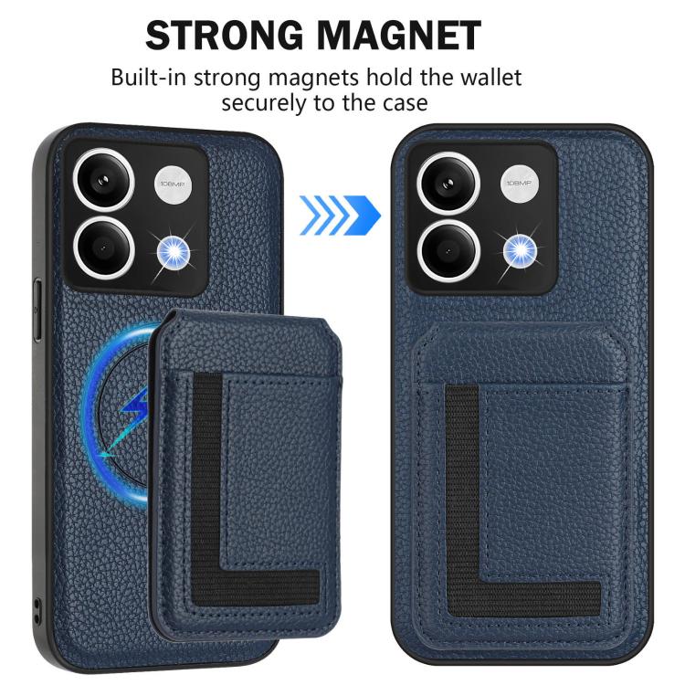 For Redmi Note 13 5G CX01 Detachable Magsafe Magnetic Card Bag Phone Case