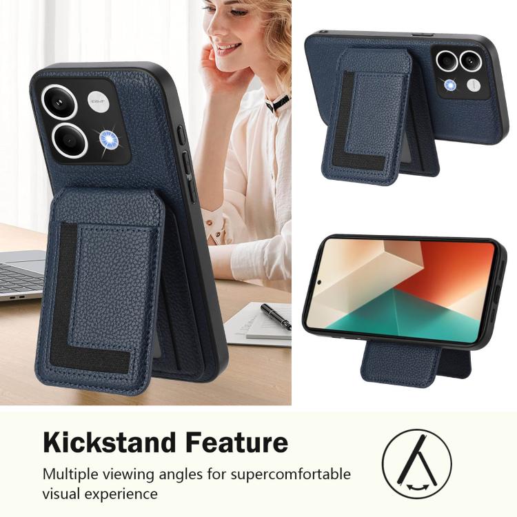 For Redmi Note 13 5G CX01 Detachable Magsafe Magnetic Card Bag Phone Case
