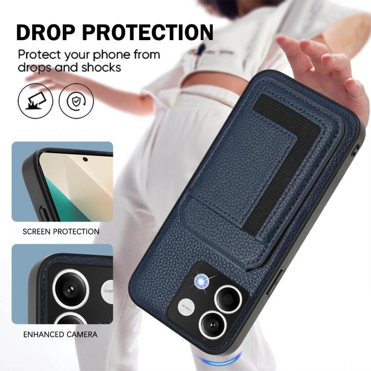 For Redmi Note 13 5G CX01 Detachable Magsafe Magnetic Card Bag Phone Case