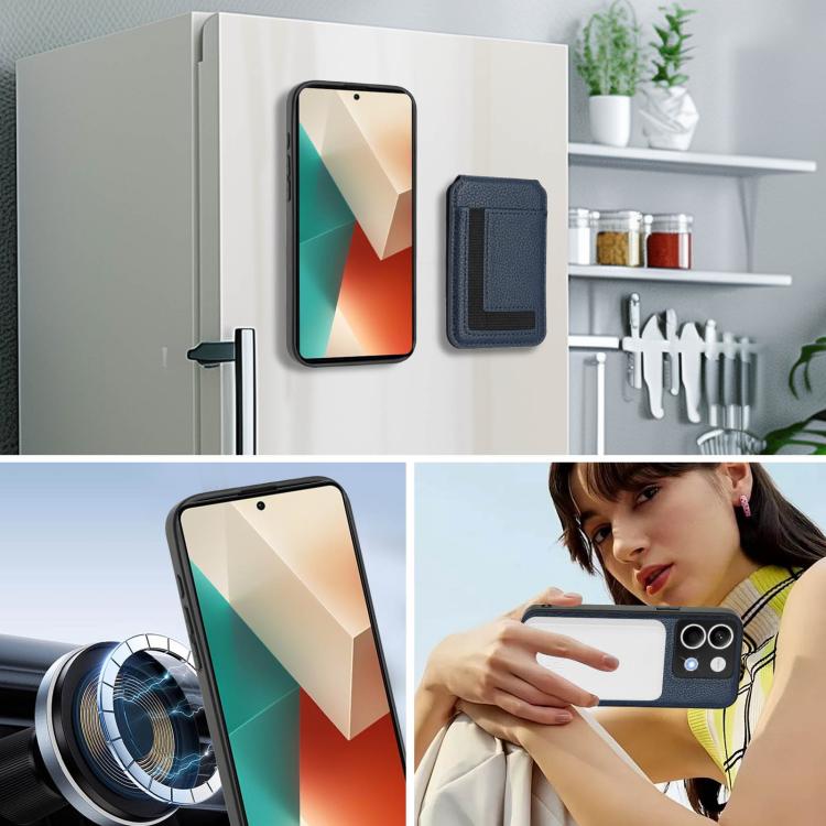 For Redmi Note 13 5G CX01 Detachable Magsafe Magnetic Card Bag Phone Case