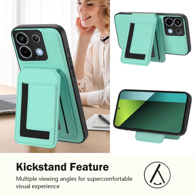 For Redmi Note 13 Pro 5G / Poco X6 CX01 Detachable Magsafe Magnetic Card Bag Phone Case