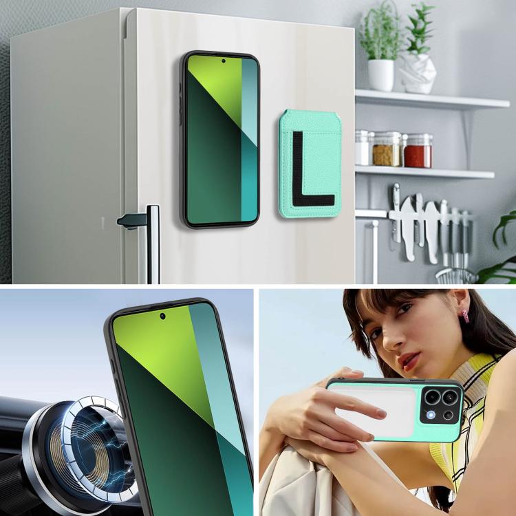 For Redmi Note 13 Pro 5G / Poco X6 CX01 Detachable Magsafe Magnetic Card Bag Phone Case