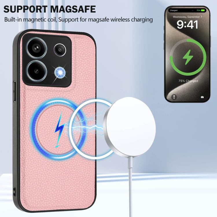 For Redmi Note 13 Pro 5G / Poco X6 CX01 Detachable Magsafe Magnetic Card Bag Phone Case