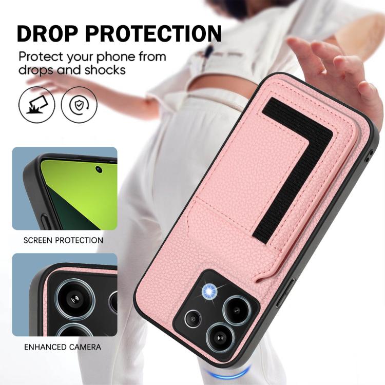For Redmi Note 13 Pro 5G / Poco X6 CX01 Detachable Magsafe Magnetic Card Bag Phone Case