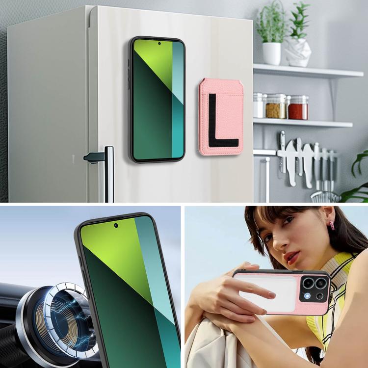 For Redmi Note 13 Pro 5G / Poco X6 CX01 Detachable Magsafe Magnetic Card Bag Phone Case