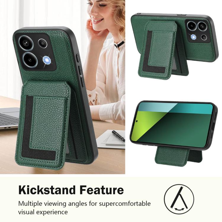 For Redmi Note 13 Pro 5G / Poco X6 CX01 Detachable Magsafe Magnetic Card Bag Phone Case
