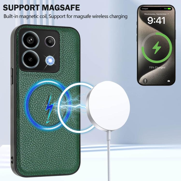 For Redmi Note 13 Pro 5G / Poco X6 CX01 Detachable Magsafe Magnetic Card Bag Phone Case