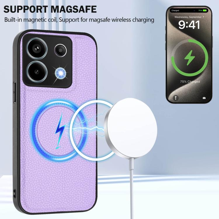 For Redmi Note 13 Pro 5G / Poco X6 CX01 Detachable Magsafe Magnetic Card Bag Phone Case