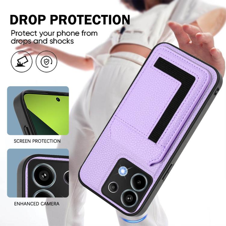 For Redmi Note 13 Pro 5G / Poco X6 CX01 Detachable Magsafe Magnetic Card Bag Phone Case