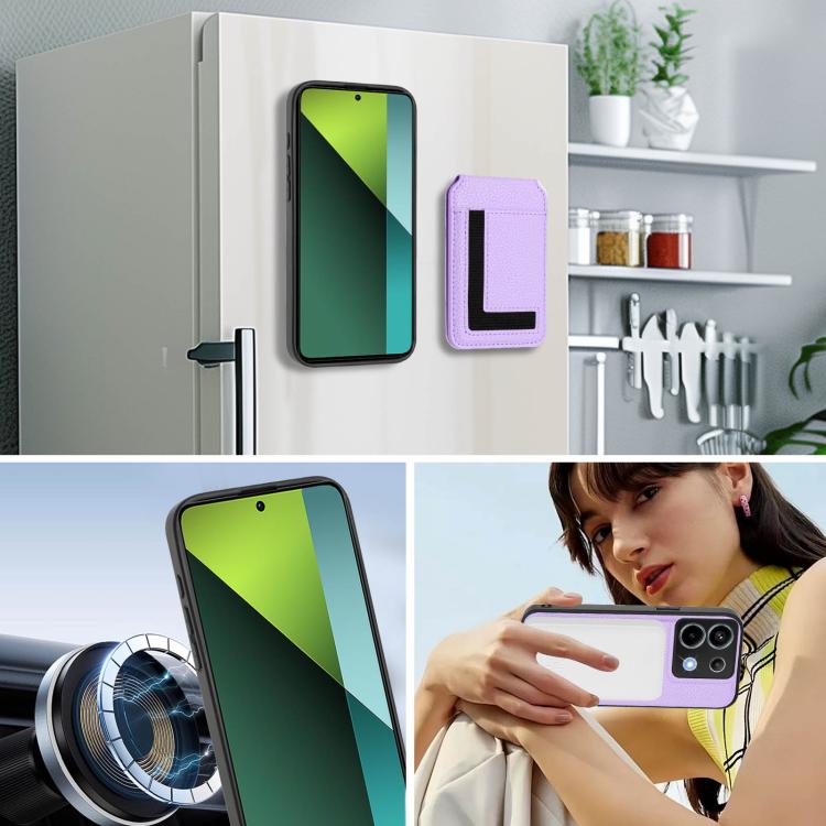 For Redmi Note 13 Pro 5G / Poco X6 CX01 Detachable Magsafe Magnetic Card Bag Phone Case