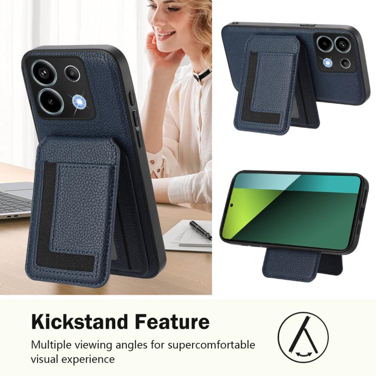 For Redmi Note 13 Pro 5G / Poco X6 CX01 Detachable Magsafe Magnetic Card Bag Phone Case