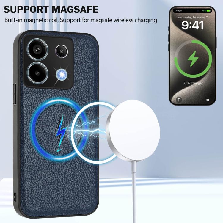 For Redmi Note 13 Pro 5G / Poco X6 CX01 Detachable Magsafe Magnetic Card Bag Phone Case