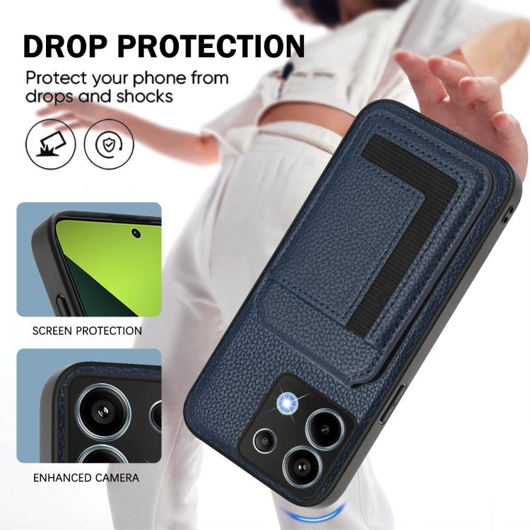 For Redmi Note 13 Pro 5G / Poco X6 CX01 Detachable Magsafe Magnetic Card Bag Phone Case
