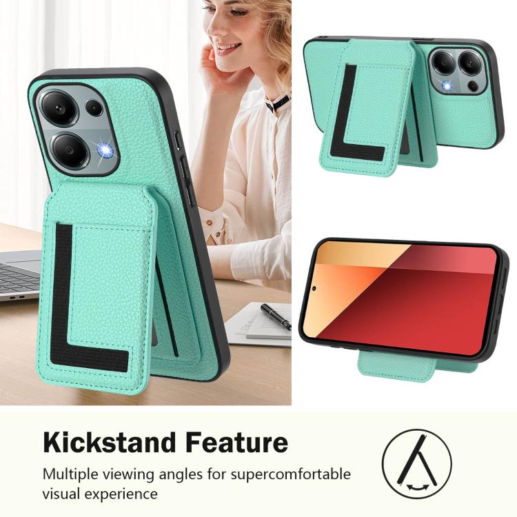 For Redmi Note 13 Pro 4G / Poco M6 Pro CX01 Detachable Magsafe Magnetic Card Bag Phone Case