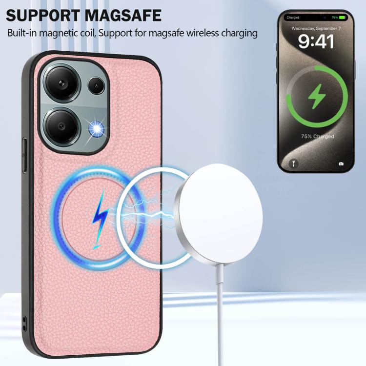 For Redmi Note 13 Pro 4G / Poco M6 Pro CX01 Detachable Magsafe Magnetic Card Bag Phone Case
