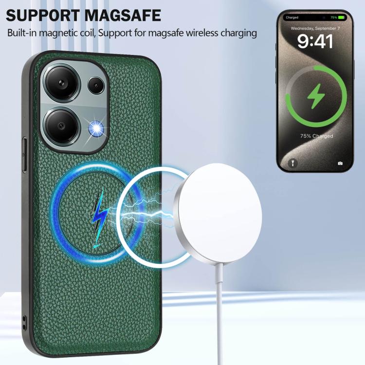 For Redmi Note 13 Pro 4G / Poco M6 Pro CX01 Detachable Magsafe Magnetic Card Bag Phone Case