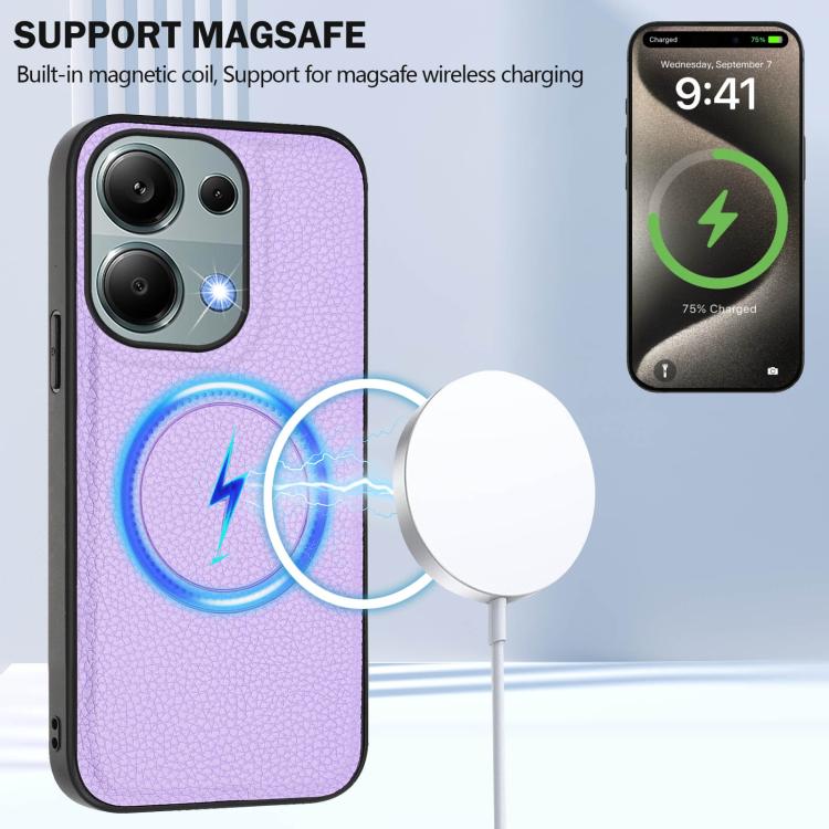 For Redmi Note 13 Pro 4G / Poco M6 Pro CX01 Detachable Magsafe Magnetic Card Bag Phone Case