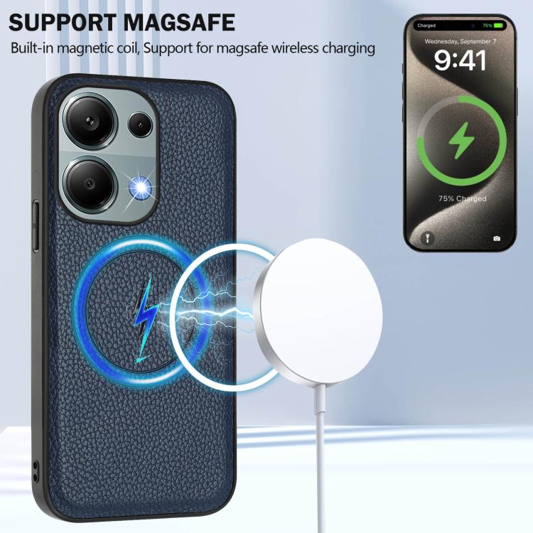 For Redmi Note 13 Pro 4G / Poco M6 Pro CX01 Detachable Magsafe Magnetic Card Bag Phone Case