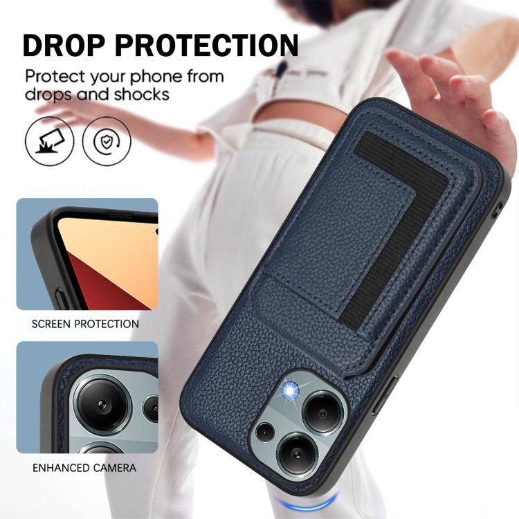 For Redmi Note 13 Pro 4G / Poco M6 Pro CX01 Detachable Magsafe Magnetic Card Bag Phone Case