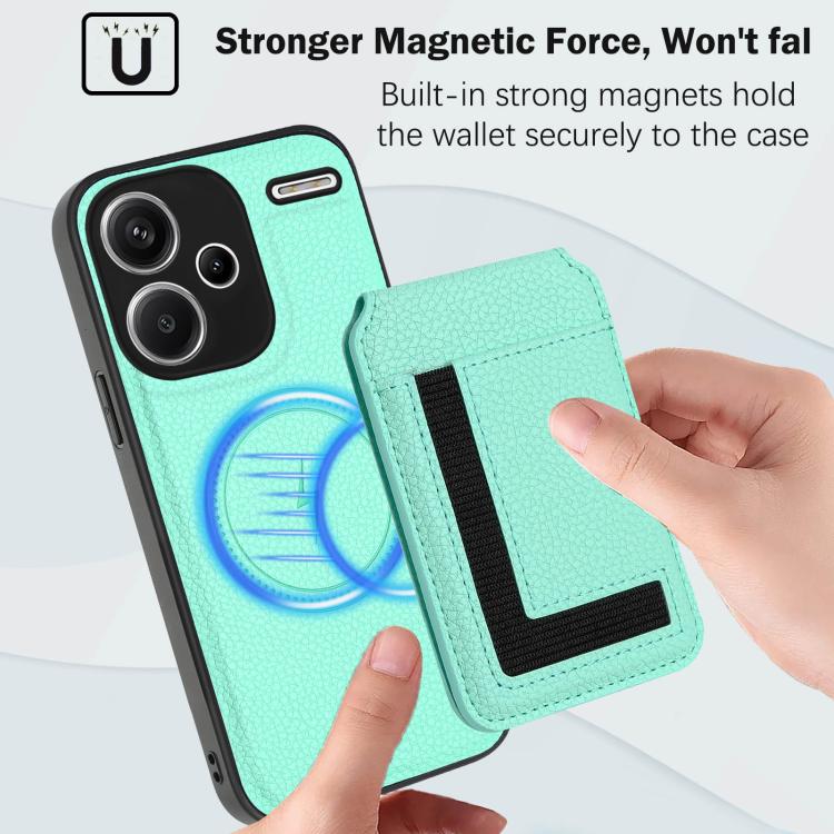 For Redmi Note 13 Pro+ CX01 Detachable Magsafe Magnetic Card Bag Phone Case