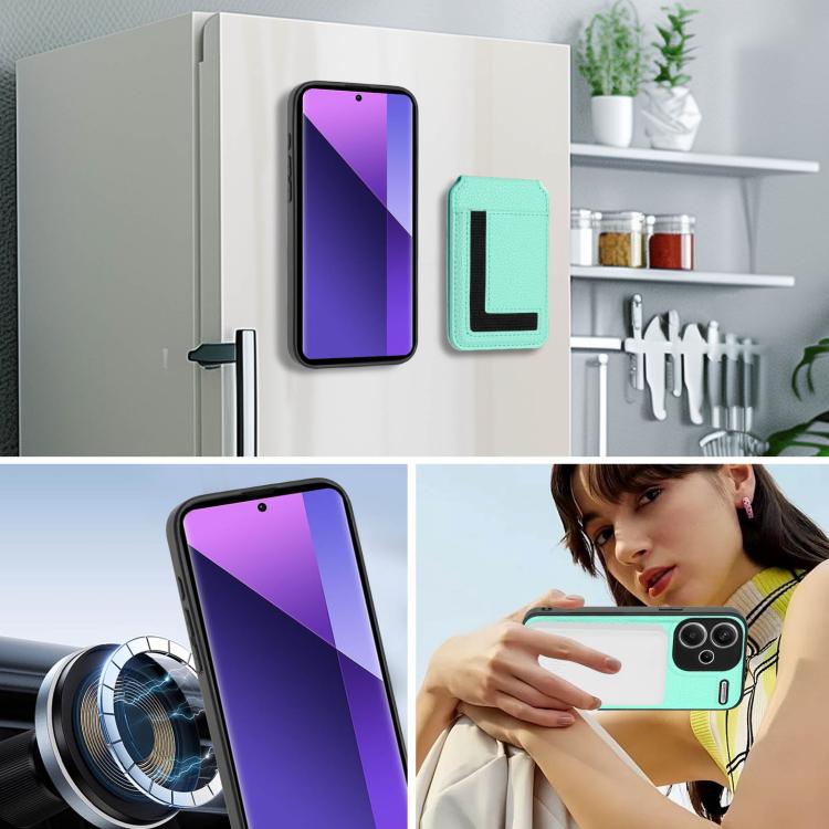 For Redmi Note 13 Pro+ CX01 Detachable Magsafe Magnetic Card Bag Phone Case