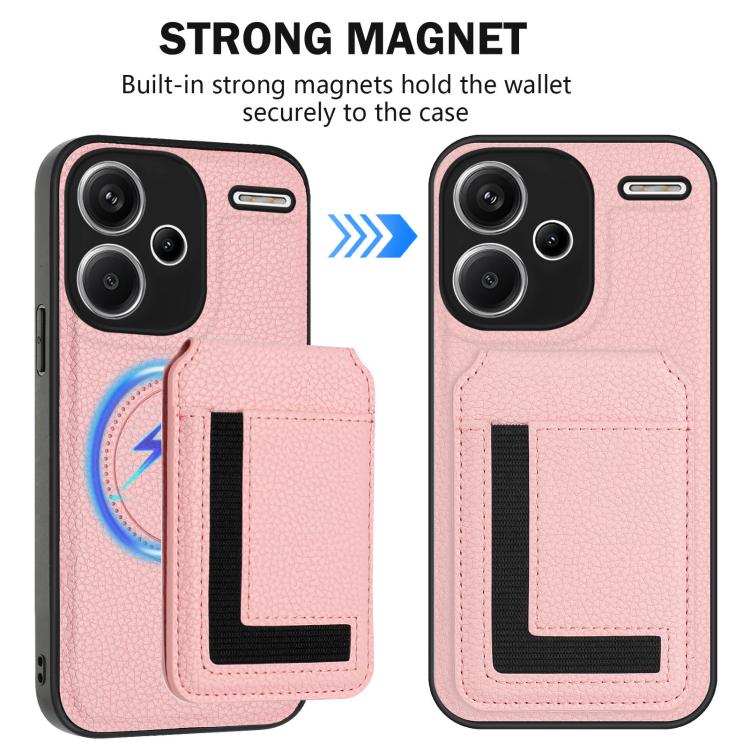 For Redmi Note 13 Pro+ CX01 Detachable Magsafe Magnetic Card Bag Phone Case