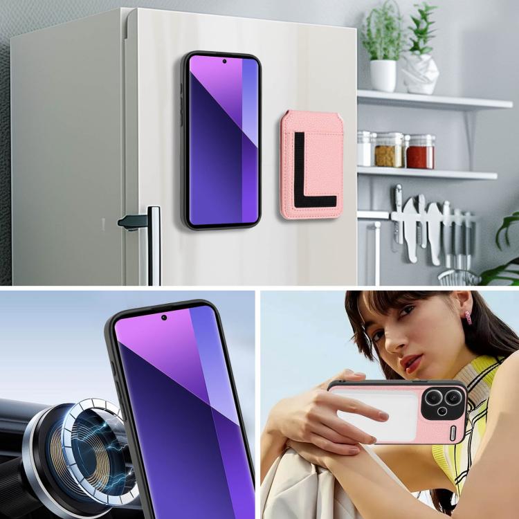 For Redmi Note 13 Pro+ CX01 Detachable Magsafe Magnetic Card Bag Phone Case