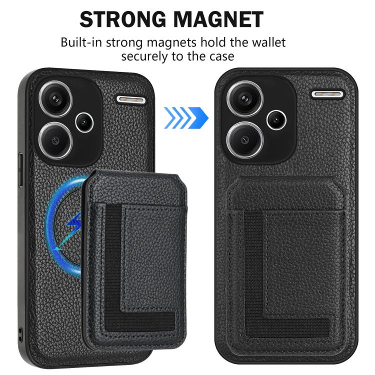 For Redmi Note 13 Pro+ CX01 Detachable Magsafe Magnetic Card Bag Phone Case