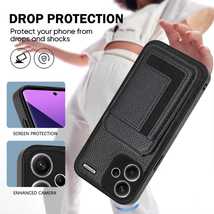For Redmi Note 13 Pro+ CX01 Detachable Magsafe Magnetic Card Bag Phone Case