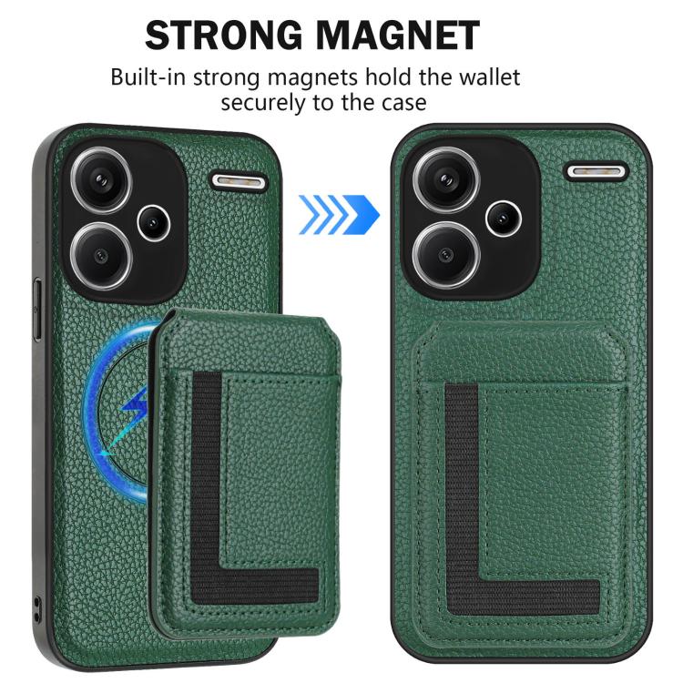 For Redmi Note 13 Pro+ CX01 Detachable Magsafe Magnetic Card Bag Phone Case