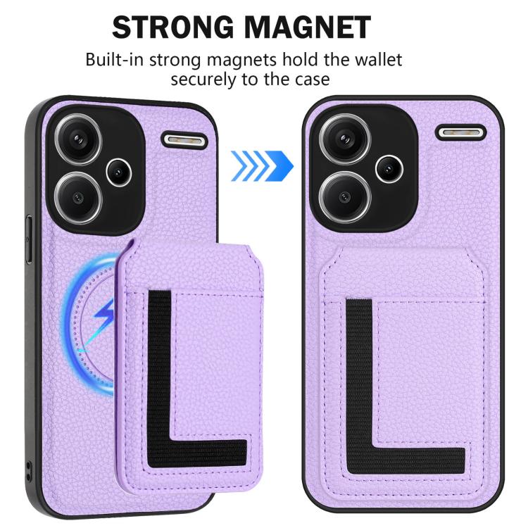 For Redmi Note 13 Pro+ CX01 Detachable Magsafe Magnetic Card Bag Phone Case