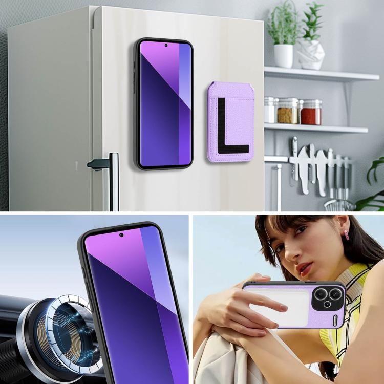 For Redmi Note 13 Pro+ CX01 Detachable Magsafe Magnetic Card Bag Phone Case