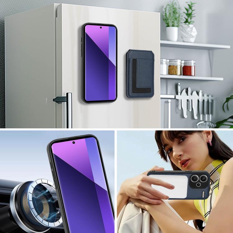 For Redmi Note 13 Pro+ CX01 Detachable Magsafe Magnetic Card Bag Phone Case
