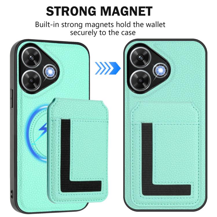 For Redmi Note 13R / 13 4G / 13 5G CX01 Detachable Magsafe Magnetic Card Bag Phone Case