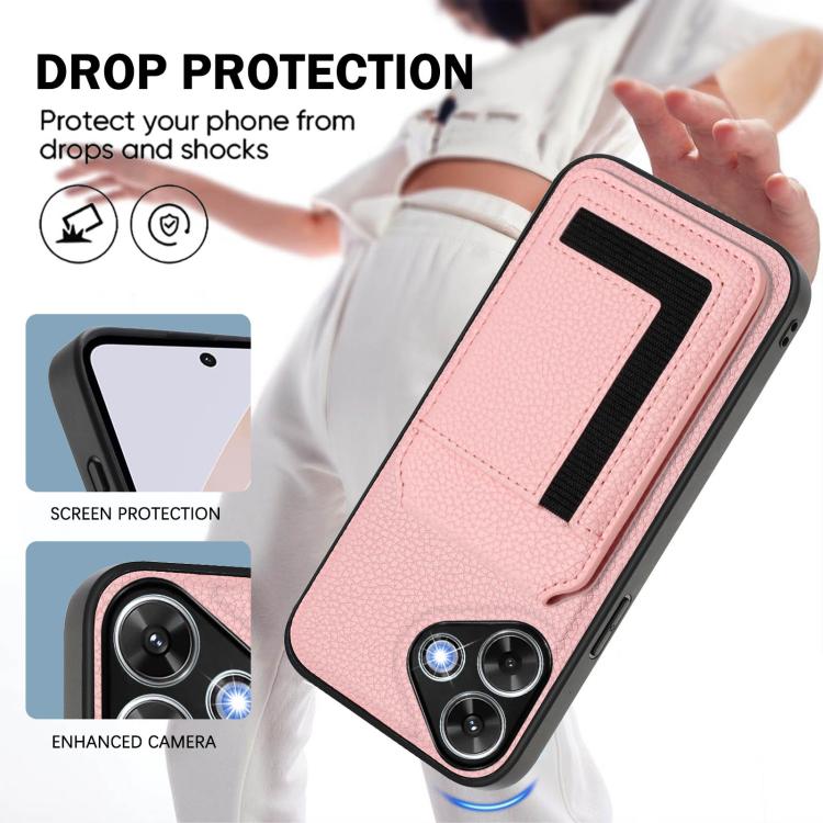 For Redmi Note 13R / 13 4G / 13 5G CX01 Detachable Magsafe Magnetic Card Bag Phone Case
