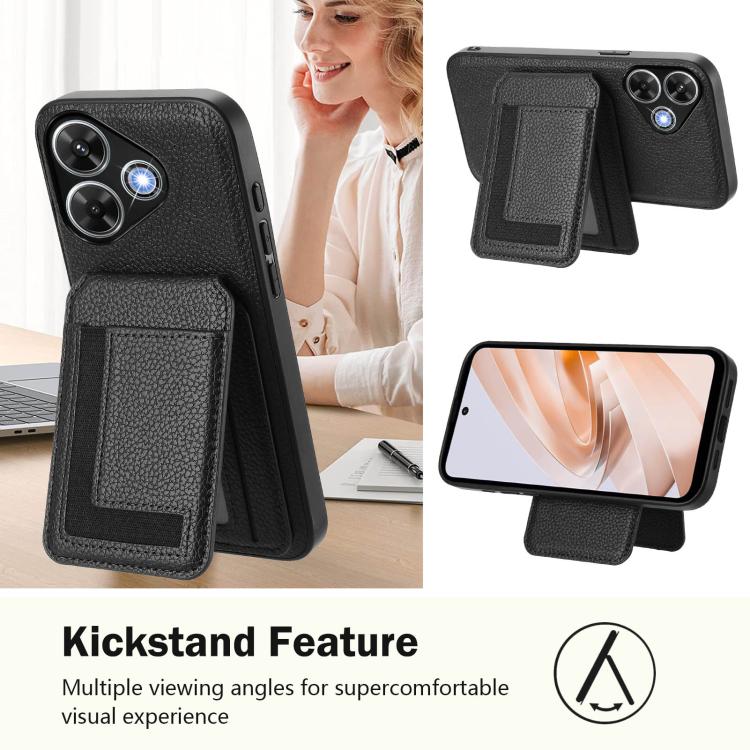For Redmi Note 13R / 13 4G / 13 5G CX01 Detachable Magsafe Magnetic Card Bag Phone Case
