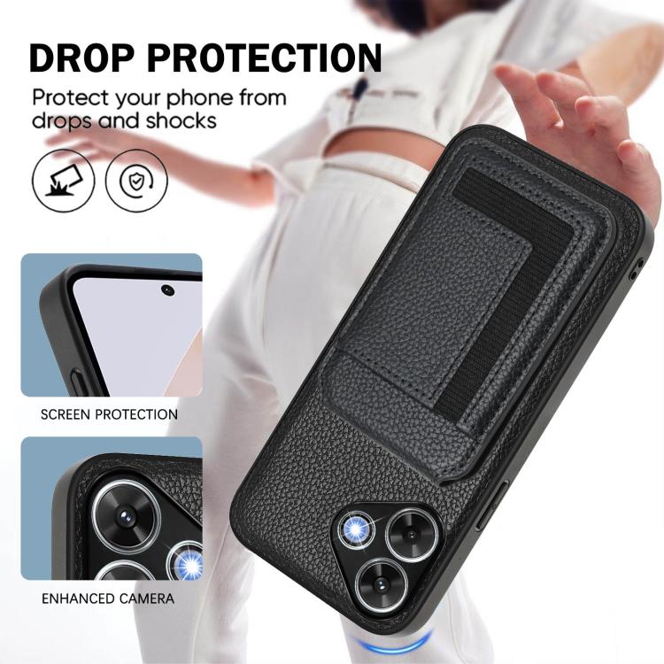 For Redmi Note 13R / 13 4G / 13 5G CX01 Detachable Magsafe Magnetic Card Bag Phone Case