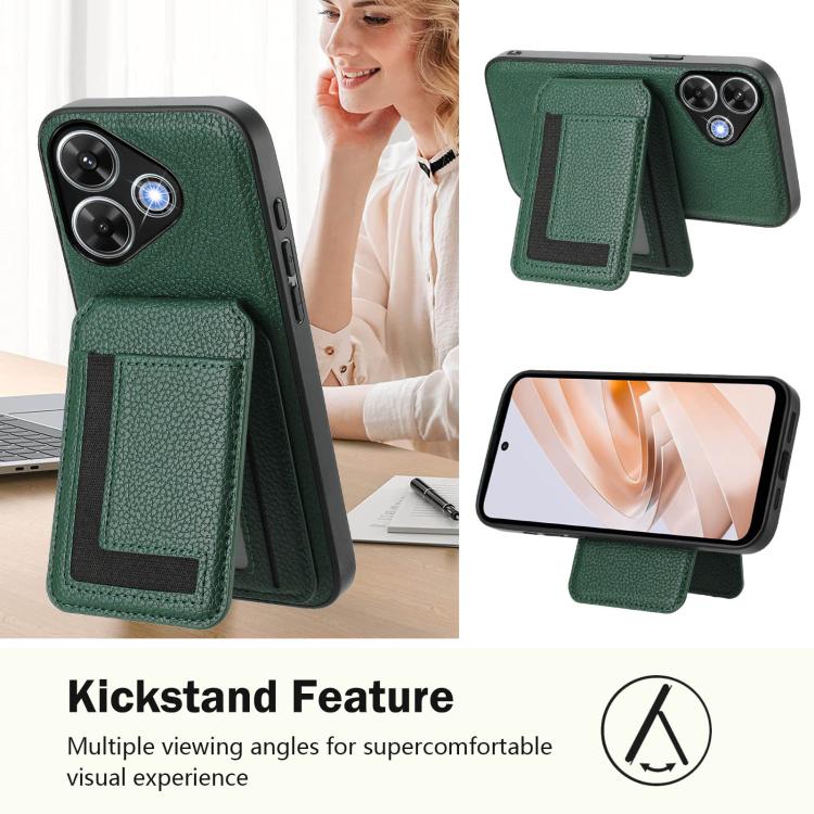 For Redmi Note 13R / 13 4G / 13 5G CX01 Detachable Magsafe Magnetic Card Bag Phone Case