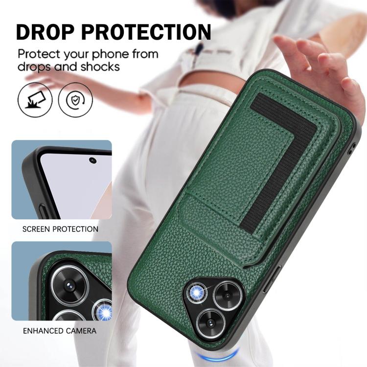 For Redmi Note 13R / 13 4G / 13 5G CX01 Detachable Magsafe Magnetic Card Bag Phone Case