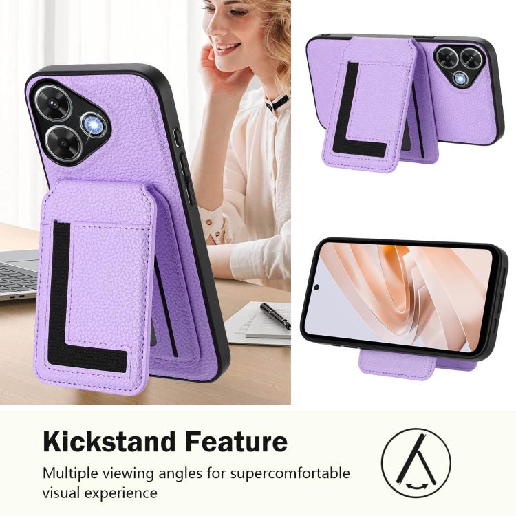 For Redmi Note 13R / 13 4G / 13 5G CX01 Detachable Magsafe Magnetic Card Bag Phone Case