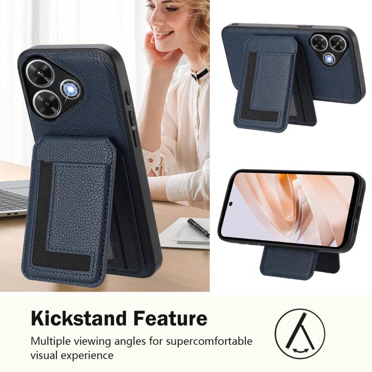 For Redmi Note 13R / 13 4G / 13 5G CX01 Detachable Magsafe Magnetic Card Bag Phone Case