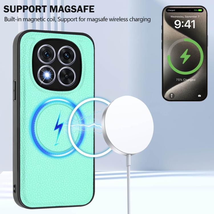 For Redmi Note 14 Pro 5G CX01 Detachable Magsafe Magnetic Card Bag Phone Case