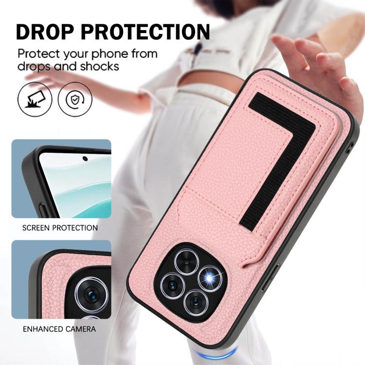 For Redmi Note 14 Pro 5G CX01 Detachable Magsafe Magnetic Card Bag Phone Case